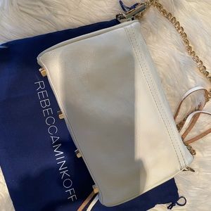 Rebecca Minkoff White Mini Mac Purse
